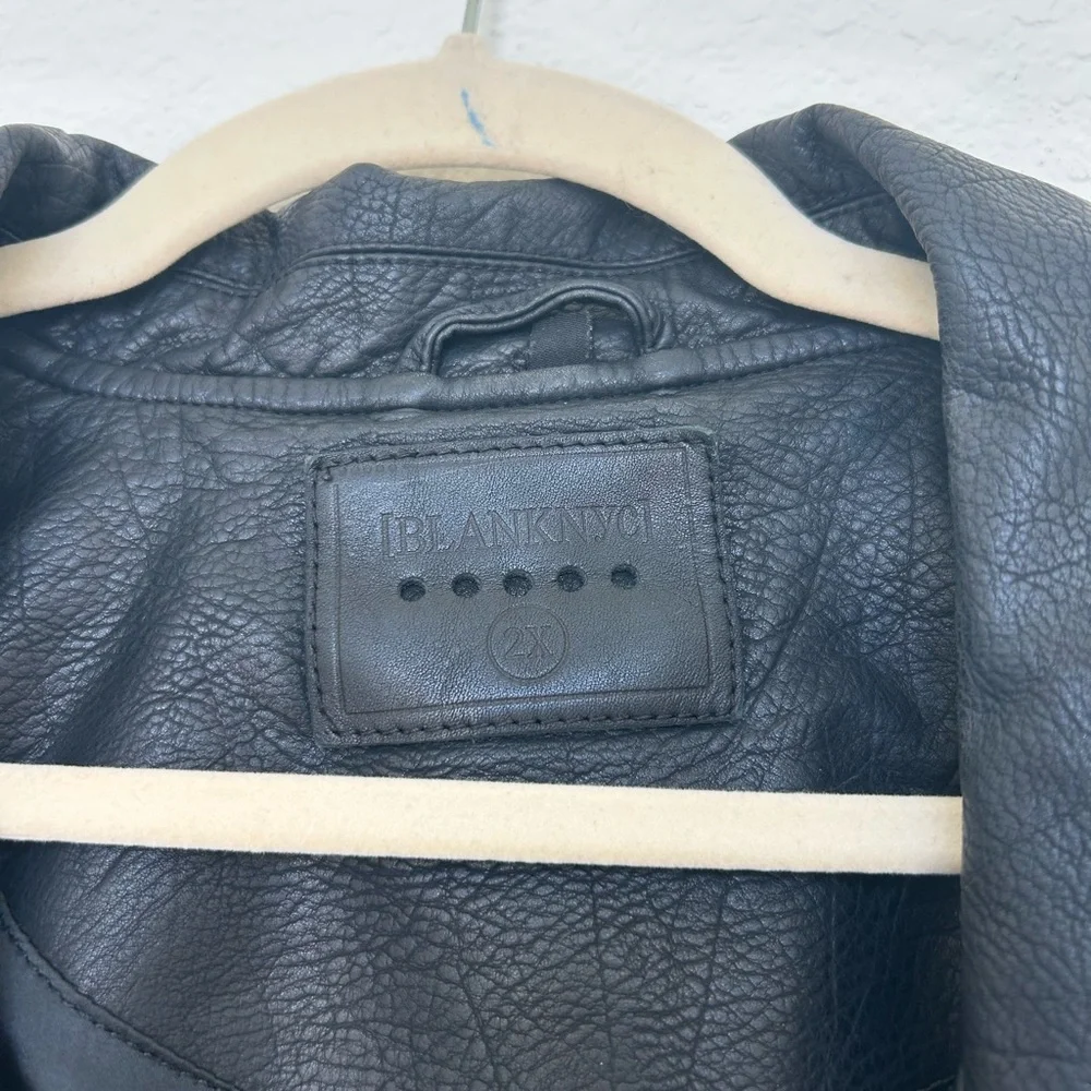 Blank NYC Black Faux Leather Moto Jacket - Picture 5 of 7